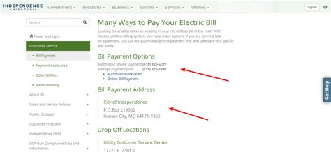city of independence utilities|Utilities Online .